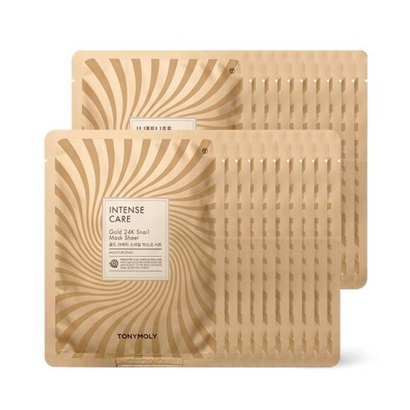 TONYMOLY Intensive Care Gold 24K Snail Masks Facial Mask Sheets Korean Mask 5PCS - Picture 1 of 13